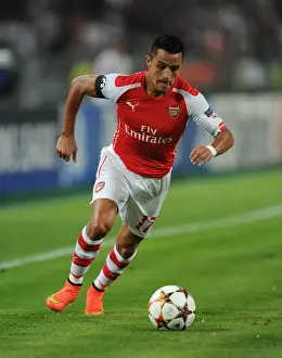Besiktas V Arsenal 2014-15 Prints: Alexis Sanchez Leads Arsenal in UEFA Champions League Qualifier against Besiktas