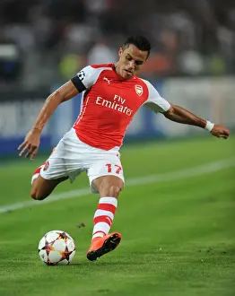 Besiktas V Arsenal 2014-15 Prints: Alexis Sanchez Leads Arsenal's UEFA Champions League Battle against Besiktas