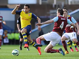 Burnley V Arsenal 2014/15 Prints: Alexis Sanchez Outsmarts Michael Duff