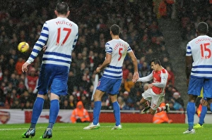 Arsenal V Queens Park Rangers 2014-15 Prints: Alexis Sanchez Scores for Arsenal Against Queens Park Rangers, 2014-15 Premier League