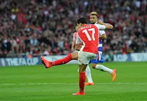 Reading V Arsenal FA Cup Semi Final 2014/15 Prints: Alexis Sanchez Scores Arsenal's Second Goal in FA Cup Semi-Final vs. Reading (2015)