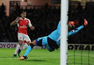 Alexis Sanchez Scores Arsenal's Second Goal Against Watford (2015/16)