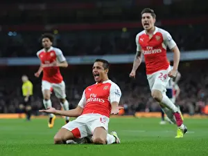Arsenal V West Bromwich Albion 2015-16 Prints: Alexis Sanchez Scores: Arsenal's Triumph Over West Bromwich Albion in Premier League 2015-16