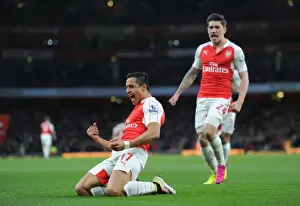 Arsenal V West Bromwich Albion 2015-16 Prints: Alexis Sanchez Scores: Arsenal's Victory Over West Bromwich Albion in Premier League 2015-16