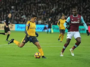 Olympic Stadium Prints: Alexis Sanchez Scores the Decisive Goal: Arsenal's Triumph over West Ham United