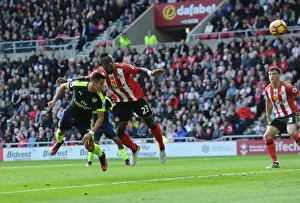 Sunderland V Arsenal 2016-17 Prints: Alexis Sanchez Scores Dramatic Goal Past Lamine Kone in Sunderland vs. Arsenal (2016-17)