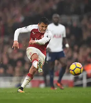 Arsenal V Tottenham Hotspur 2017-18 Prints: Alexis Sanchez Scores Dual Goals: Arsenal 2-0 Tottenham Hotspur, Premier League (18/11/17)