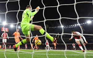 Arsenal V Liverpool 2017-18 Prints: Alexis Sanchez Scores the Opener: Arsenal vs. Liverpool, Premier League 2017-18