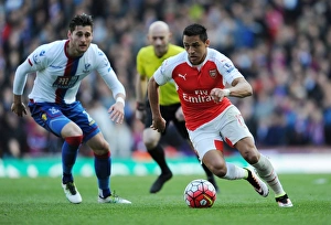 Arsenal V Crystal Palace 2015-16 Prints: Alexis Sanchez Scores Past Joel Ward: Arsenal's Thrilling Goal vs Crystal Palace (Premier League 2015-16)