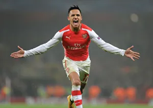 Alexis Sanchez Scores the Second: Arsenal vs. Borussia Dortmund, UEFA Champions League, 2014