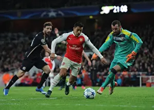 Arsenal V Dinamo Zagreb 2015-16 Prints: Alexis Sanchez Scores His Second: Arsenal's Triumph over Dinamo Zagreb in the UEFA Champions League