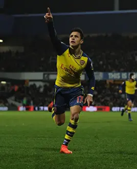Queens Park Rangers V Arsenal 2014-15 Prints: Alexis Sanchez Scores His Second: Arsenal's Triumph Over Queens Park Rangers in Premier League 2014-15