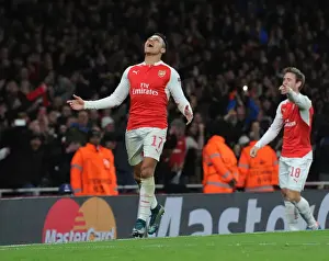 Arsenal V Dinamo Zagreb 2015-16 Prints: Alexis Sanchez Scores His Second: Arsenal's Victory Over Dinamo Zagreb in the Champions League