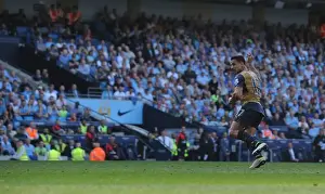 Manchester City V Arsenal 2105-16 Prints: Alexis Sanchez Scores the Second: Arsenal's Victory at Manchester City
