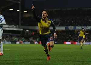 Queens Park Rangers V Arsenal 2014-15 Prints: Alexis Sanchez Scores His Second: Arsenal's Victory over Queens Park Rangers in Premier League 2014-15
