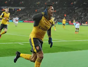 Olympic Stadium Prints: Alexis Sanchez Scores His Second: Arsenal's Victory over West Ham United in Premier League 2016-17 - Stratford