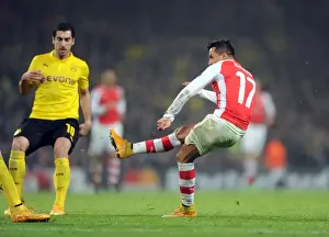 Alexis Sanchez Scores Second Goal: Arsenal FC vs Borussia Dortmund, UEFA Champions League, 2014