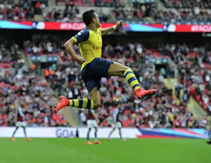 Alexis Sanchez Scores His Second Goal: Arsenal's FA Cup Final Victory over Aston Villa (2015)