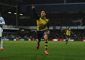 Queens Park Rangers V Arsenal 2014-15 Prints: Alexis Sanchez Scores Second Goal: Queens Park Rangers vs. Arsenal, Premier League 2014-15