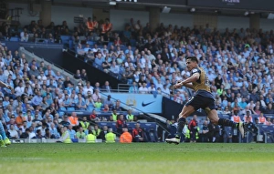 Manchester City V Arsenal 2105-16 Prints: Alexis Sanchez Scores the Second: Manchester City vs