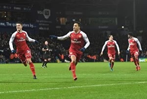 West Bromwich Albion v Arsenal 2017-18 Collection: Alexis Sanchez Scores: West Bromwich Albion vs. Arsenal, Premier League 2017-18