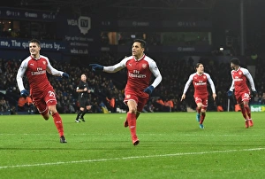 West Bromwich Albion V Arsenal 2017-18 Prints: Alexis Sanchez Scores: West Bromwich Albion vs. Arsenal, Premier League 2017-18