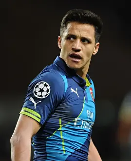 Monaco V Arsenal 2014/15 Prints: Alexis Sanchez: Unstoppable Star in Arsenal's UEFA Champions League Victory over AS Monaco (March 2015)