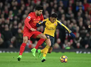 Liverpool V Arsenal 2016-17 Prints: Alexis Sanchez vs. Emre Can: Intense Rivalry at Anfield - Liverpool vs