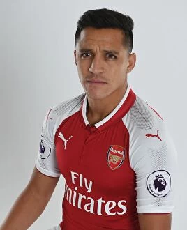 Arsenal 1st team Photocall 2017-18 Collection: Alexis Sanchez's Arsenal Team Photocall 2017-18