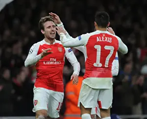 Arsenal V Dinamo Zagreb 2015-16 Prints: Alexis Sanchez's Brace: Arsenal FC Dominates Dinamo Zagreb in Champions League
