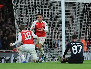 Arsenal V Dinamo Zagreb 2015-16 Prints: Alexis Sanchez's Brace: Arsenal FC Secures Victory Over Dinamo Zagreb in Champions League