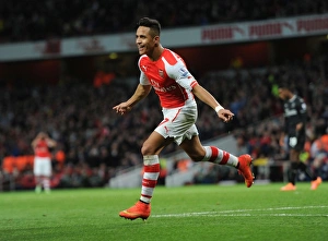 Arsenal V Burnley 2014/15 Prints: Alexis Sanchez's Brace: Arsenal vs Burnley, Premier League 2014/15