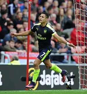 Sunderland V Arsenal 2016-17 Prints: Alexis Sanchez's Brace: Arsenal's Dominant Performance Against Sunderland (2016-17)