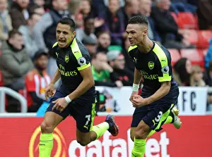 Sunderland V Arsenal 2016-17 Prints: Alexis Sanchez's Brace: Arsenal's Dominant Performance Against Sunderland (2016-17)