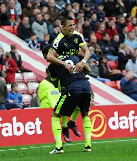 Sunderland V Arsenal 2016-17 Prints: Alexis Sanchez's Brace: Arsenal's Impressive Victory Over Sunderland (2016-17)