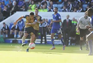 Leicester City V Arsenal 2015/16 Prints: Alexis Sanchez's Brace: Arsenal's Thrilling Victory Over Leicester City