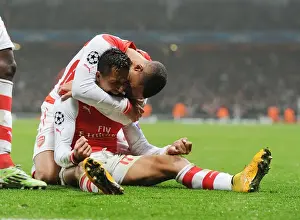 Arsenal V Borussia Dortmund 2014-15 Prints: Alexis Sanchez's Brace: Arsenal's Victory Over Borussia Dortmund in the 2014-15 Champions League