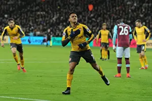 Olympic Stadium Prints: Alexis Sanchez's Brace: Arsenal's Victory over West Ham United in the Premier League 2016-17