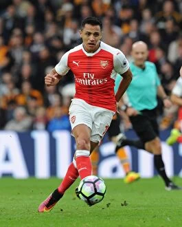 Hull City v Arsenal 2016-17 Collection: Alexis Sanchez's Brilliant Performance: Arsenal's 4-1 Crushing Victory Over Hull City in