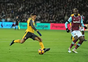 Olympic Stadium Prints: Alexis Sanchez's Decisive Strike: Arsenal's Victory over West Ham United in the Premier League 2016-17