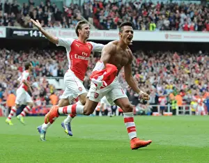 Arsenal V Manchester City 2014-15 Prints: Alexis Sanchez's Double-Strike Triumph: Arsenal's Brilliant Comeback Against Manchester City (2014-15)