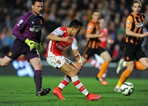 Hull City V Arsenal 2014/15 Prints: Alexis Sanchez's Dramatic Third Goal: Hull City vs. Arsenal, Premier League 2014/15
