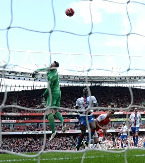 Arsenal V Crystal Palace 2015-16 Prints: Alexis Sanchez's Dramatic Header: Arsenal's Winning Goal Against Crystal Palace