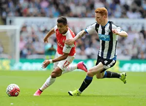 Newcastle United V Arsenal 2015-16 Prints: Alexis Sanchez's Electrifying Run: Arsenal's Dominant Start against Newcastle United in 2015-16 Premier League