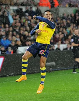Alexis Sanchez's Epic Goal Celebration: Swansea vs. Arsenal, Premier League 2014-15