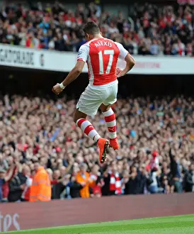 Arsenal V Hull City 2014-15 Prints: Alexis Sanchez's First Arsenal Goal: Arsenal 1-0 Hull City (2014-15)