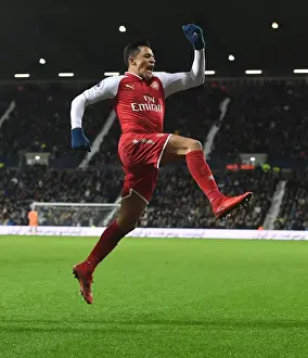 West Bromwich Albion V Arsenal 2017-18 Prints: Alexis Sanchez's Game-Winning Goal: Arsenal's Triumph at West Bromwich Albion (2017-18)