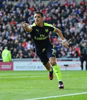 Sunderland V Arsenal 2016-17 Prints: Alexis Sanchez's Goal: Arsenal's Victory over Sunderland (2016-17)