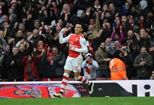 Images Dated 11th January 2015: Alexis Sanchez's Hat-Trick: Arsenal Thrash Stoke City in Premier League