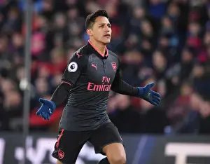Crystal Palace V Arsenal 2017-18 Prints: Alexis Sanchez's Hat-Trick: Arsenal's Dominance Over Crystal Palace (2017-18)